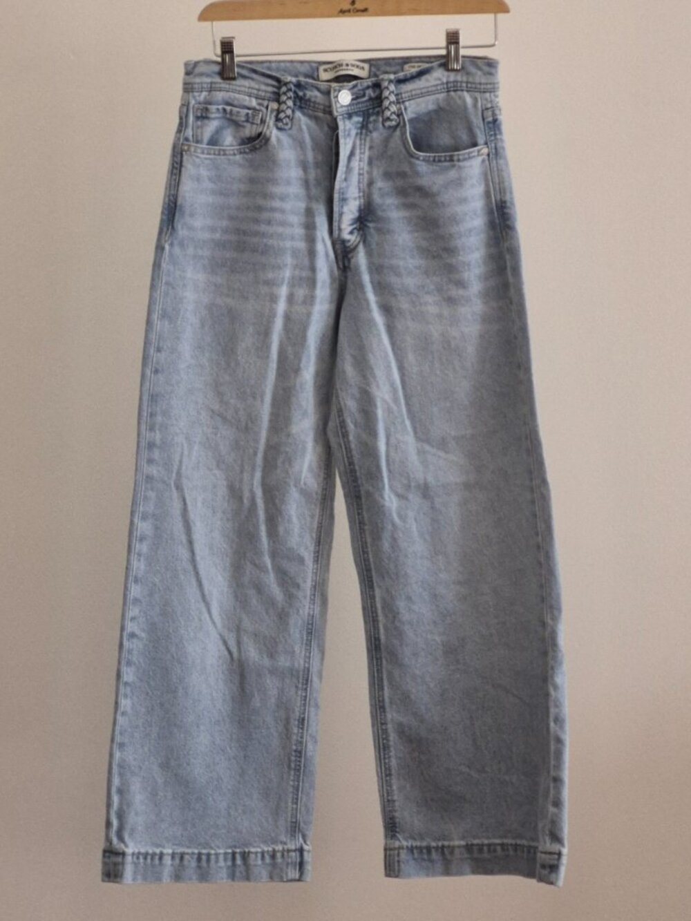 Scotch & Soda The Sky Jeans Women’s 4/27 Wide Leg High Rise Light Wash